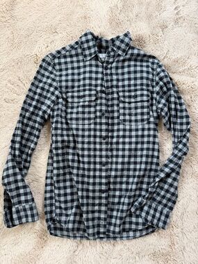 Men's Goodfellow Co. Black & Gray Check Flannel Shirt